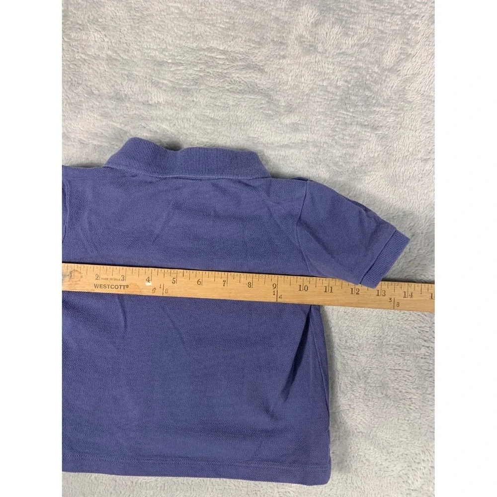 Polo Ralph Lauren Toddler Boys Short Sleeve Shirt Purple 18M 100% Cotton